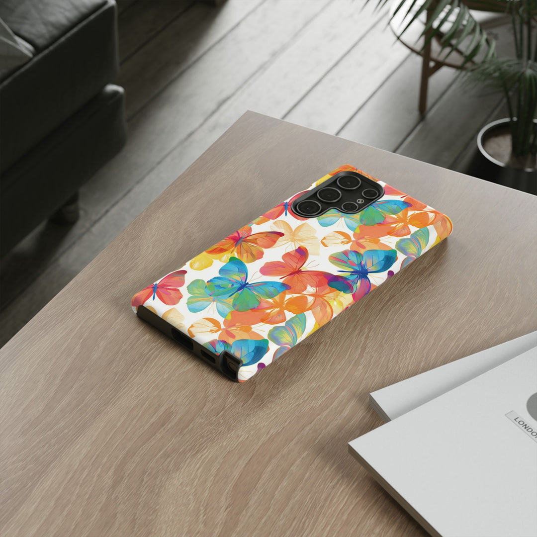 Cute Samsung Case | Cool Iphone Case | Summer Bright Butterflies, Samsung S24, S23, S22, S21, IPhone 15 Case | Iphone 14 Case, Iphone 13 Case - Studio40ParkLane