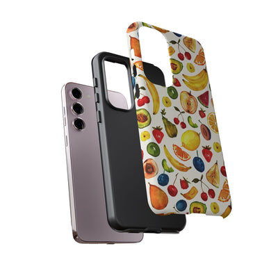 Impact Resistant, Mixed Fruits, Cute Phone Cases for Samsung S24, S23, S22, S21, IPhone 15 pro Iphone 14 pro Iphone 13 IPhone 12 Iphone 11