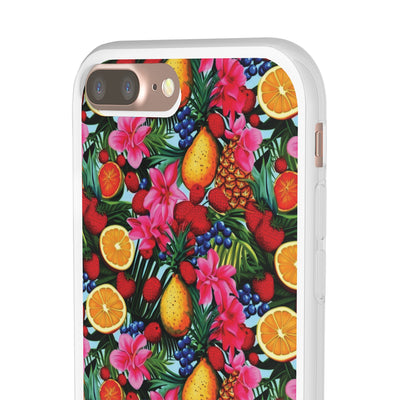 Cute Flexi Phone Cases, For Iphones and Samsung Galaxy Phones, Summer Mixed Fruit, Galaxy S23 Phone Case, Samsung S22 Case, Samsung S21, Iphone 15, Iphone 14, Iphone 13