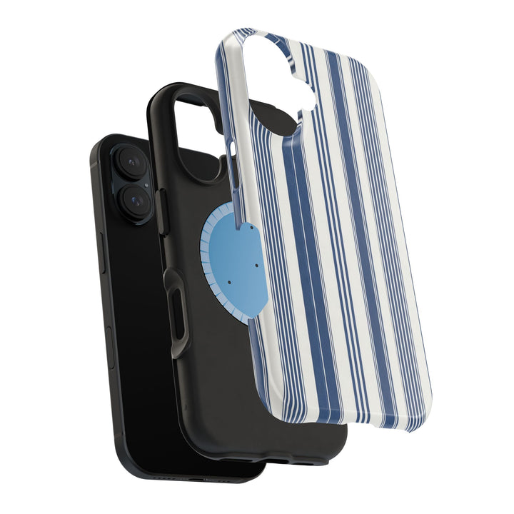 MagSafe Cute Phone Case, Coastal Striped Phone Case for iPhone 17 16 15 14 13 12 Pro Max, Samsung S26 S25 S24 Ultra case - Studio40ParkLane
