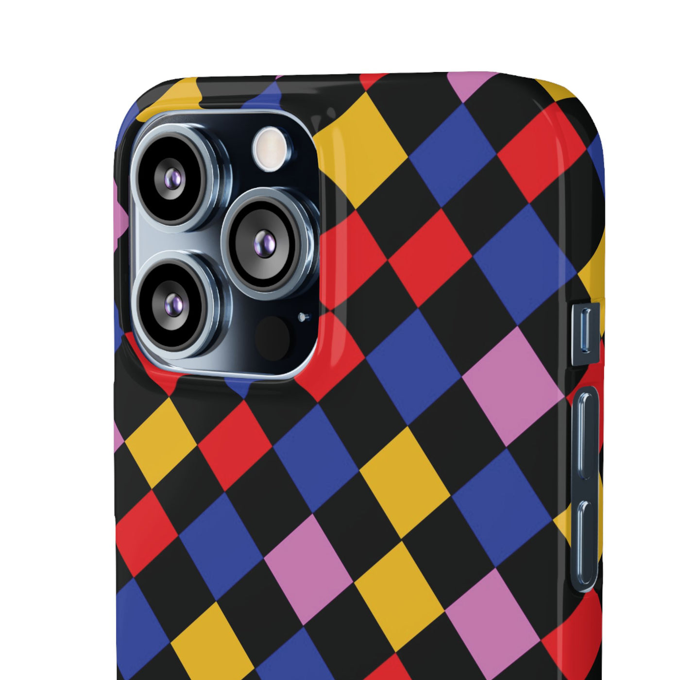 Colorful Checkerboard Cute Phone Case - Sleek Snap - for iPhone 16 15 14 13 12 11 Max Pro Plus Samsung Galaxy S24 S23 S22 S21 S20 Plus Ultra - Studio40ParkLane