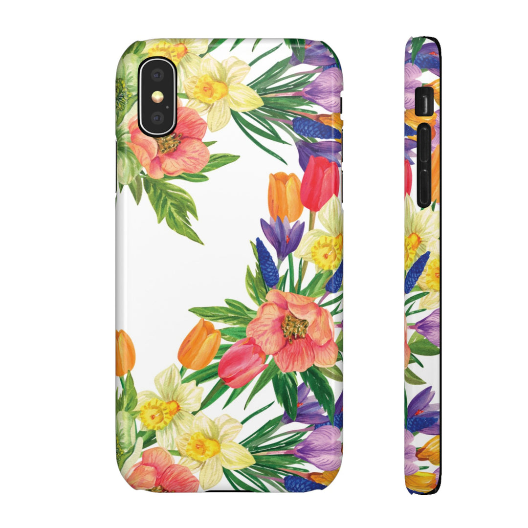 Sleek Snap Spring Summer Flowers Cute Phone Case for iPhone 16 15 14 13 12 11 X Xs Max Xr Pro Plus Samsung Galaxy S24 S23 S22 S21 S20 Ultra