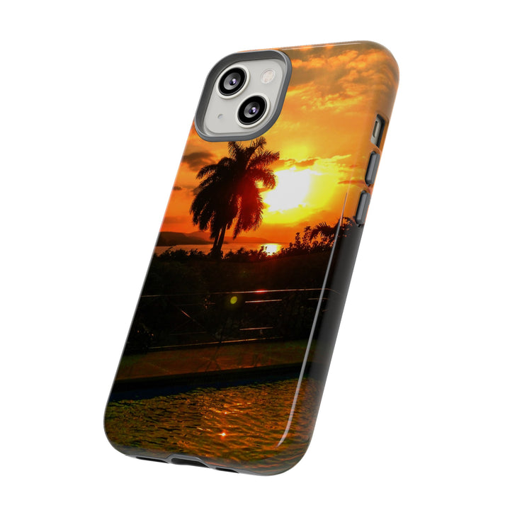 Cute Samsung Case | Cool Iphone Case | Summer Jamaica Pool Sunset, Samsung S24, S23, S22, S21, IPhone 15 Case | Iphone 14 Case, Iphone 13 Case - Studio40ParkLane