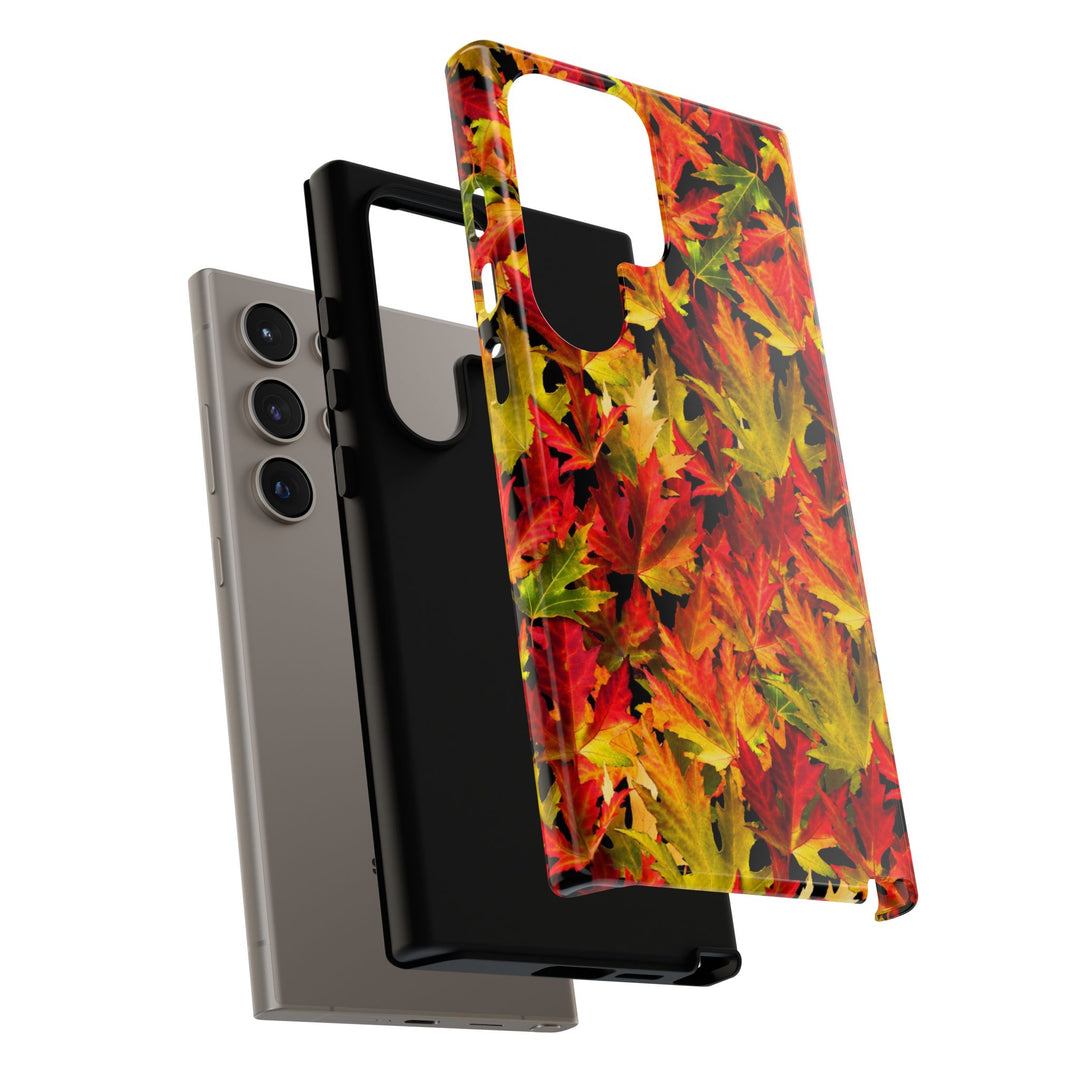 Fall Leaves Impact Resistant, Cute Phone Cases for Samsung S24, S23, S22, S21, IPhone 15 pro Iphone 14 pro Iphone 13 IPhone 12 Iphone 11 - Studio40ParkLane