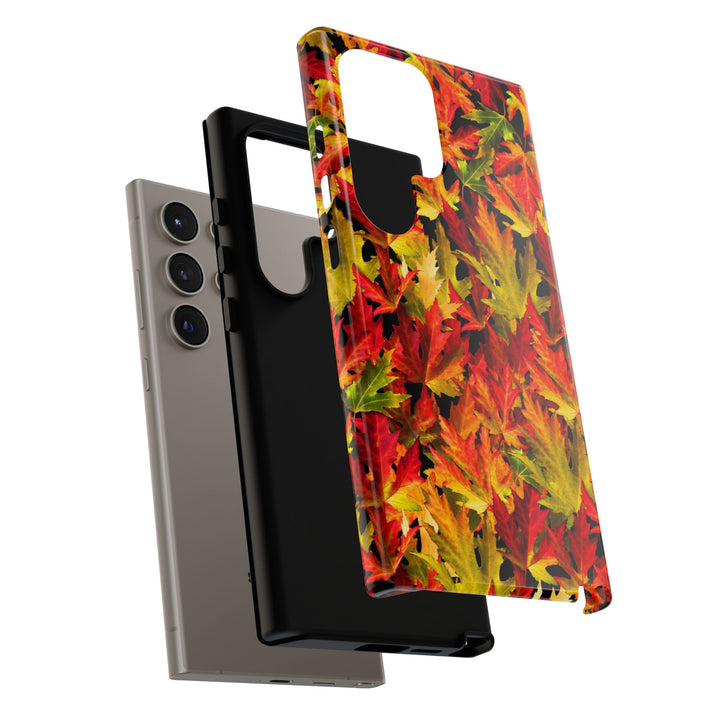 Fall Leaves Impact Resistant, Cute Phone Cases for Samsung S24, S23, S22, S21, IPhone 15 pro Iphone 14 pro Iphone 13 IPhone 12 Iphone 11 - Studio40ParkLane