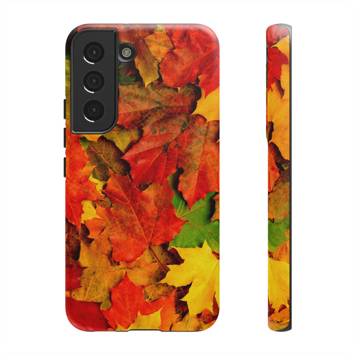 Fall Leaves Impact Resistant, Cute Phone Cases for Samsung S24, S23, S22, S21, IPhone 15 pro Iphone 14 pro Iphone 13 IPhone 12 Iphone 11 - Studio40ParkLane