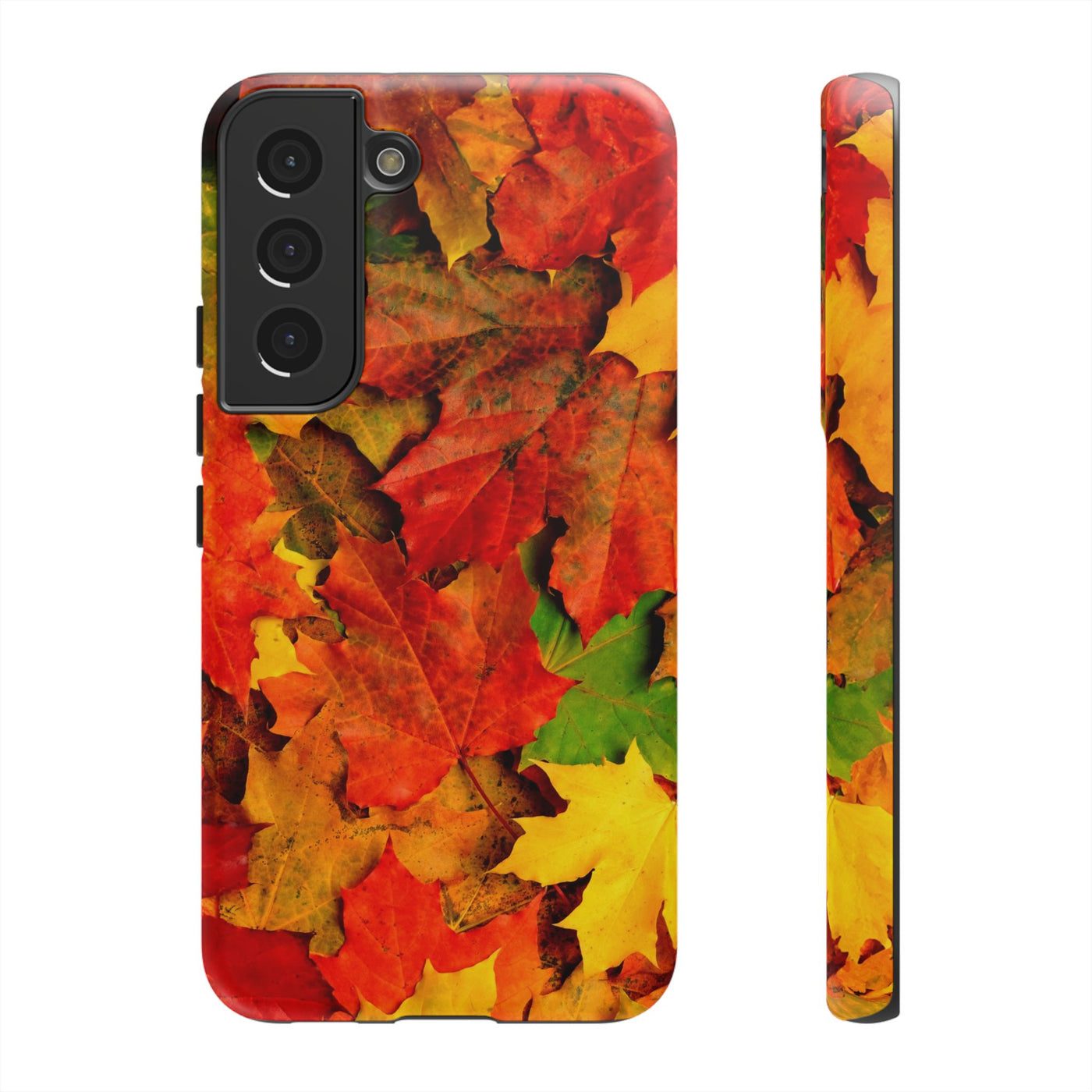 Fall Leaves Impact Resistant, Cute Phone Cases for Samsung S24, S23, S22, S21, IPhone 15 pro Iphone 14 pro Iphone 13 IPhone 12 Iphone 11