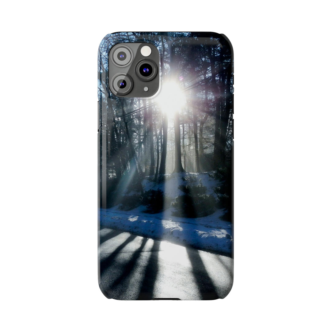 Slim Cute Phone Cases for Iphones - | iPhone 15 Case | iPhone 15 Pro Max Case, Iphone 14 Case, Iphone 14 Pro Max, Iphone 13, Winter Morning Sun - Studio40ParkLane