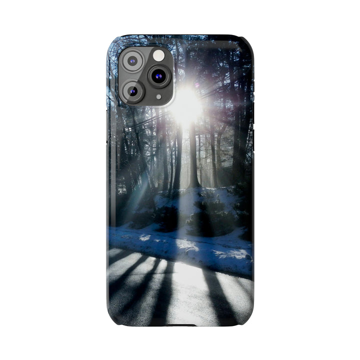Slim Cute Phone Cases for Iphones - | iPhone 15 Case | iPhone 15 Pro Max Case, Iphone 14 Case, Iphone 14 Pro Max, Iphone 13, Winter Morning Sun - Studio40ParkLane