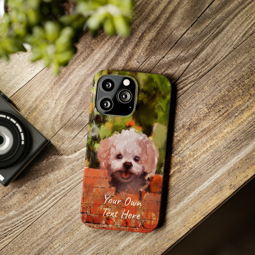 Slim Personalized Cute iPhone Cases - | iPhone 15 Case | iPhone 15 Pro Max Case, Iphone 14 Case, Iphone 14 Pro Max, Iphone 13, Bichon Frise Dog - Studio40ParkLane