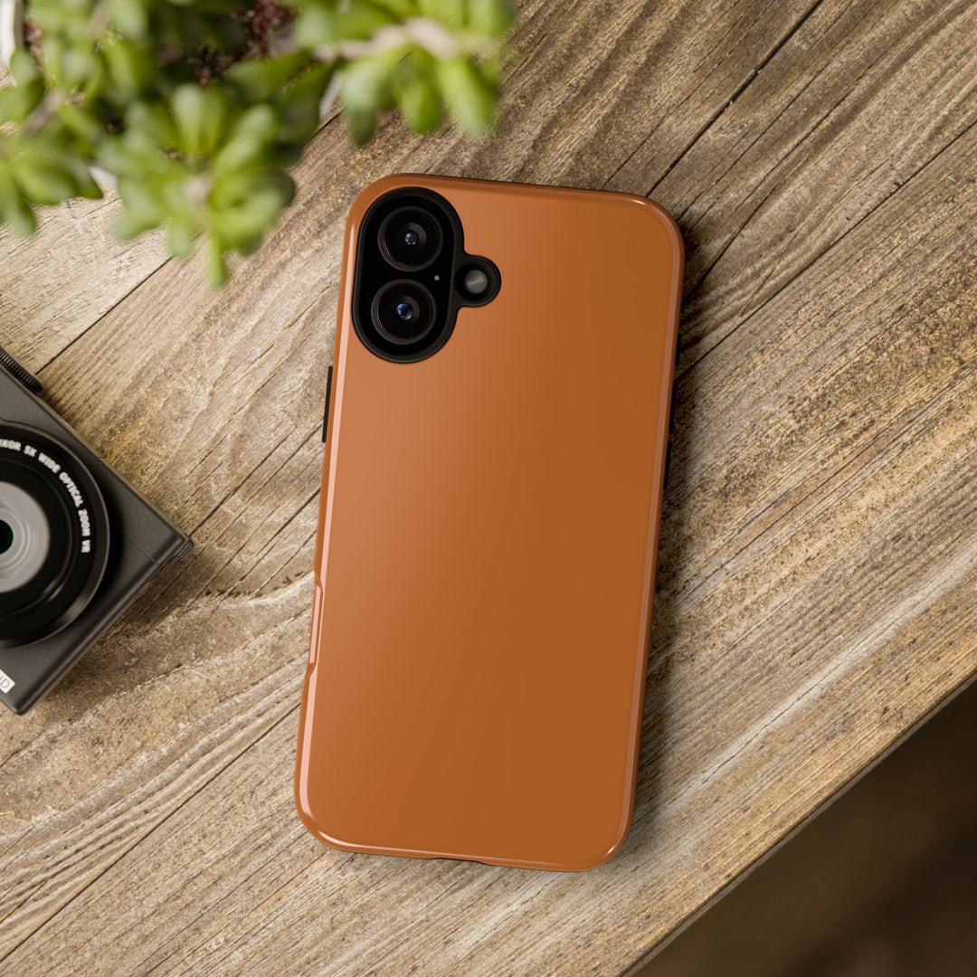 Premium Tough Rusty Brown Orange Gift for Her Cute Phone Cases for Samsung S25 S24, S23, S22, S21, Iphone, 16, 15, 14, 13 Pro Max Ultra - Studio40ParkLane