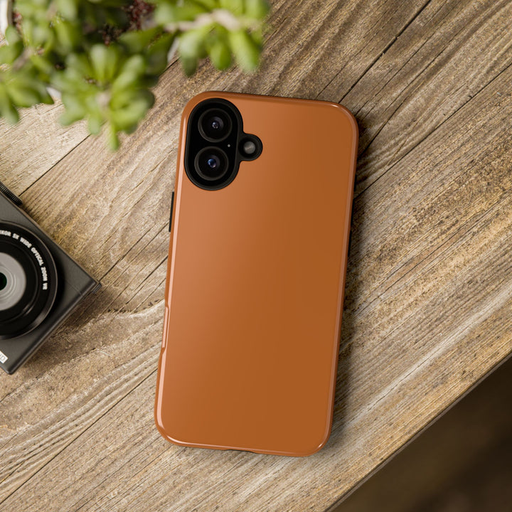Premium Tough Rusty Brown Orange Gift for Her Cute Phone Cases for Samsung S25 S24, S23, S22, S21, Iphone, 16, 15, 14, 13 Pro Max Ultra - Studio40ParkLane