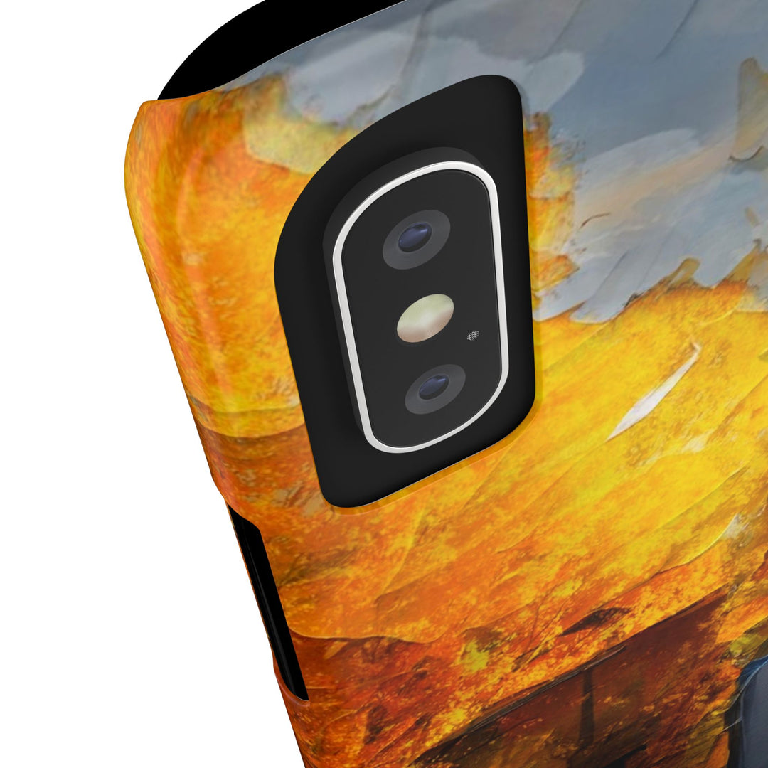 Slim Cute Phone Cases for Iphone - | iPhone 15 Case | iPhone 15 Pro Max Case, Iphone 14 Case, Iphone 14 Pro Max, Iphone 13, Fall Leaves Oil Paint Effect - Studio40ParkLane