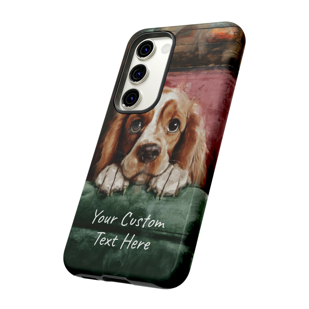 Personalize this Cute Samsung Phone Case | Cocker Spaniel Dog Samsung Phone Case | Galaxy S23, S22, S21, S20 | Customized Samsung Case - Studio40ParkLane