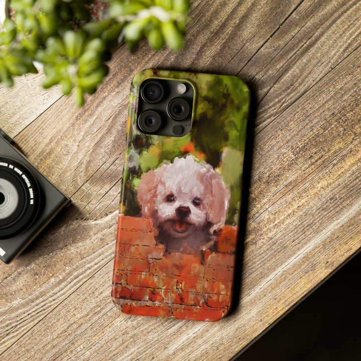 Slim Cute Phone Cases for Iphone - | iPhone 15 Case | iPhone 15 Pro Max Case, Iphone 14 Case, Iphone 14 Pro Max, Iphone 13, Bichon Frise Dog - Studio40ParkLane