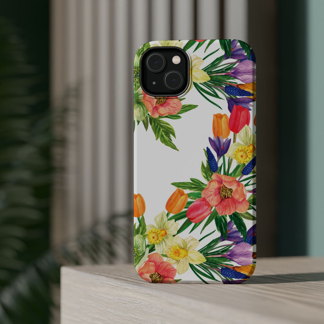 Spring Flowers Magsafe Cute Phone Case for Iphone Gift for Her, iPhone 16 Case iPhone 15 Pro Max Case, Iphone 14, Iphone 14 Pro Max, 13, 12 - Studio40ParkLane