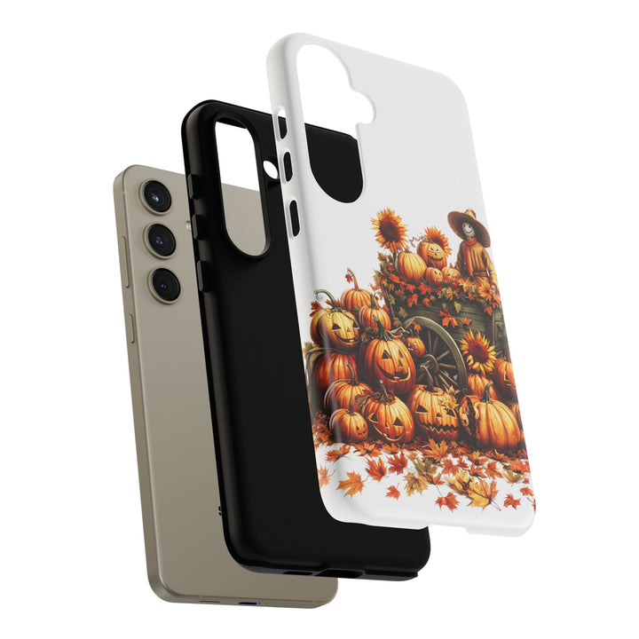 Impact Resistant, Fall Leaves Scarecrow, Cute Phone Cases for Samsung S24, S23, S22, S21, IPhone 15 pro Iphone 14 pro Iphone 13 IPhone 12 Iphone 11 - Studio40ParkLane