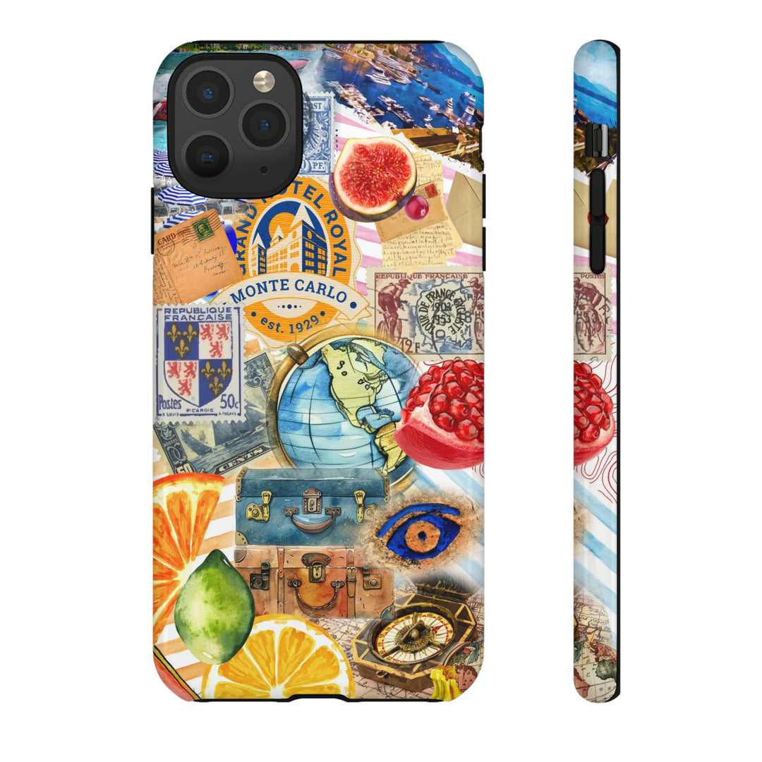 Cute European Summer Collage Phone Case, for IPhone 16 Case | Iphone 15, Iphone 14, IPhone 13 Case, 11 8 7, Samsung Galaxy S24, S23, S22, S21 Extra Protective - Studio40ParkLane