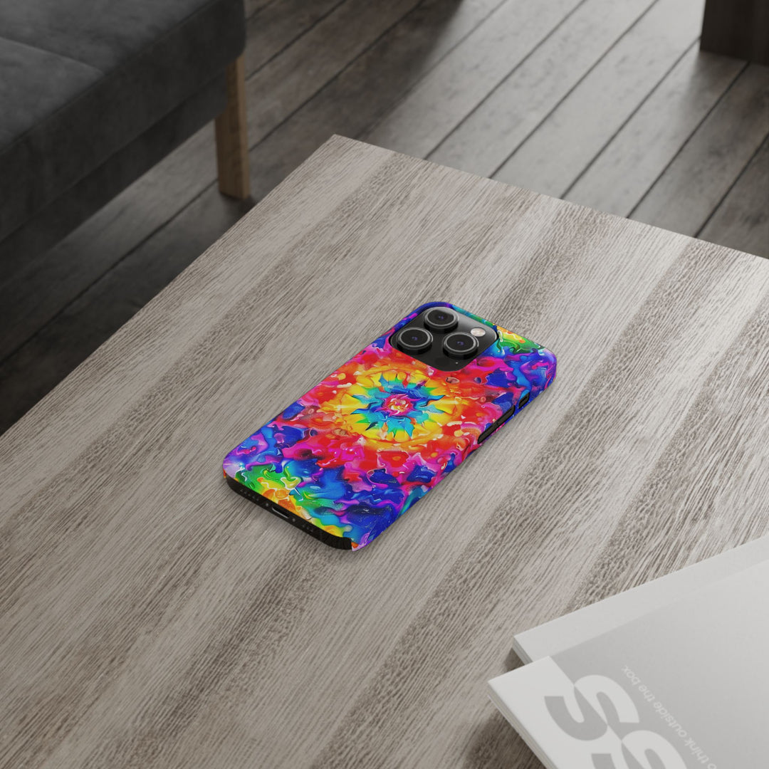 Slim Tie Dye Faux Glitter Gift for Her Cute Phone Cases for Iphone 16 Pro Max | iPhone 15 Case | iPhone 15 Pro Max Case, Iphone 14, Iphone 14 Pro Max, Iphone 13 12 11 8 7 - Studio40ParkLane