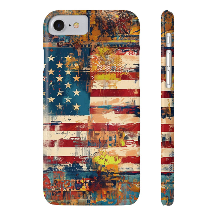 Slim Cute Phone Cases for Iphone | iPhone 15 Case | iPhone 15 Pro Max Case, Iphone 14, Iphone 14 Pro Max, Iphone 13, US Flag Abstract - Studio40ParkLane