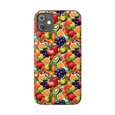 Slim Cute Phone Cases for Iphone  | iPhone 15 Case | iPhone 15 Pro Max Case, Iphone 14, Iphone 14 Pro Max, Iphone 13, Summer Fruit Mix Selection