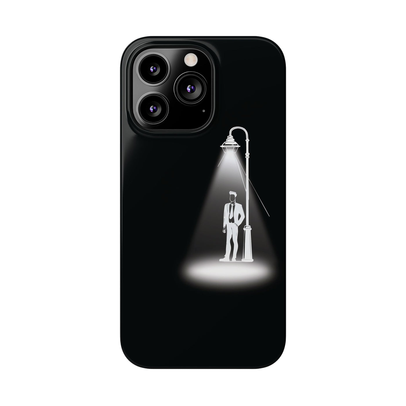 Slim Mystery Man Spotlight Gift for Her Cute Phone Cases for Iphone 16 Pro Max | iPhone 15 Case | iPhone 15 Pro Max Case, Iphone 14, 13, 12, 11, 10, 8, 7