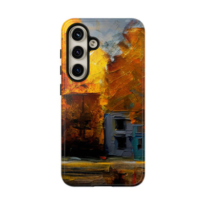 Impact Resistant, Fall Leaves Oil Painting, Cute Phone Cases for Samsung S24, S23, S22, S21, IPhone 15 pro Iphone 14 pro Iphone 13 IPhone 12 Iphone 11