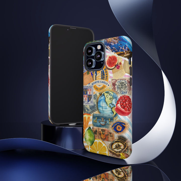 Cute European Summer Collage Phone Case, for IPhone 16 Case | Iphone 15, Iphone 14, IPhone 13 Case, 11 8 7, Samsung Galaxy S24, S23, S22, S21 Extra Protective - Studio40ParkLane
