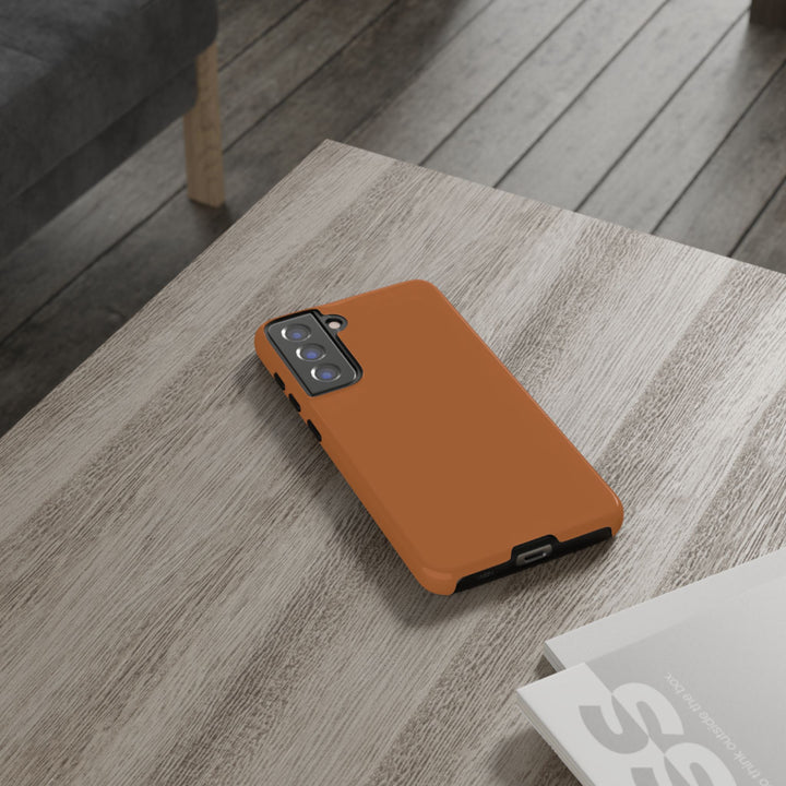 Premium Tough Rusty Brown Orange Gift for Her Cute Phone Cases for Samsung S25 S24, S23, S22, S21, Iphone, 16, 15, 14, 13 Pro Max Ultra - Studio40ParkLane