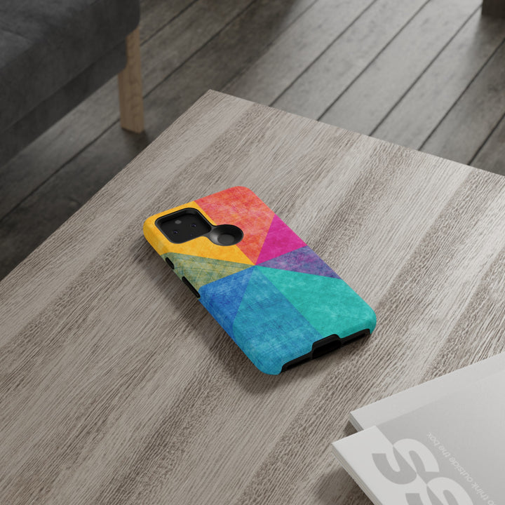 Impact Resistant, Colored Shapes, Cute Phone Cases for Samsung S24, S23, S22, S21, IPhone 15 pro Iphone 14 pro Iphone 13 IPhone 12 Iphone 11 - Studio40ParkLane