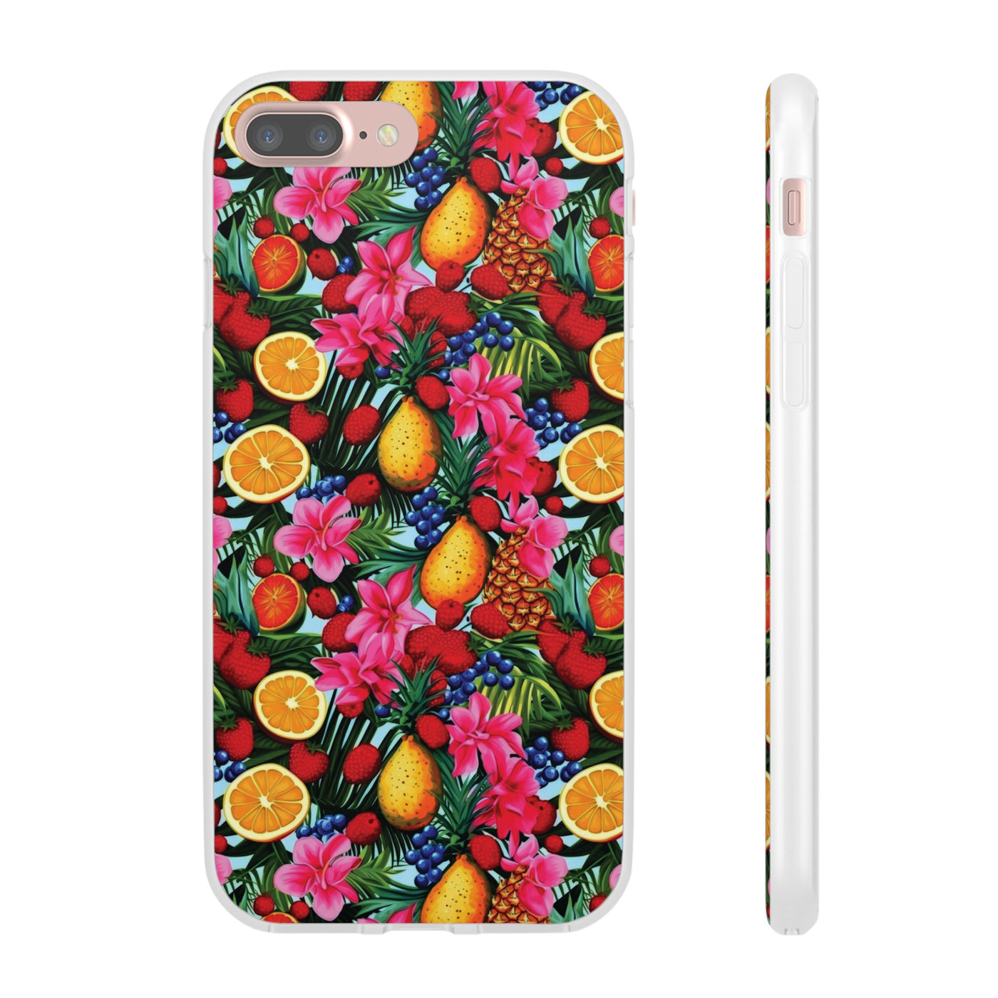 Cute Flexi Phone Cases, For Iphones and Samsung Galaxy Phones, Summer Mixed Fruit, Galaxy S23 Phone Case, Samsung S22 Case, Samsung S21, Iphone 15, Iphone 14, Iphone 13