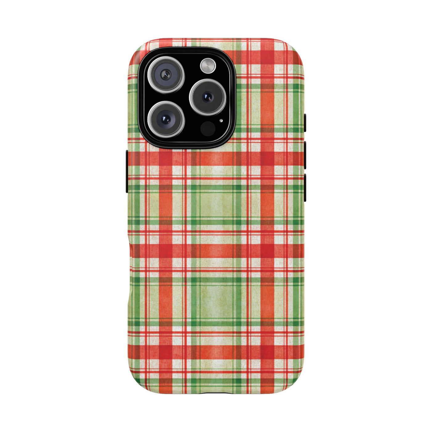 Aesthetic Tough Red Green Checkered Premium Phone Case - For iPhone 17 Pro Max iPhone 16 Pro iPhone 15 Iphone 14 Plus 13 Pro 12 11 10 XR XS - Studio40ParkLane