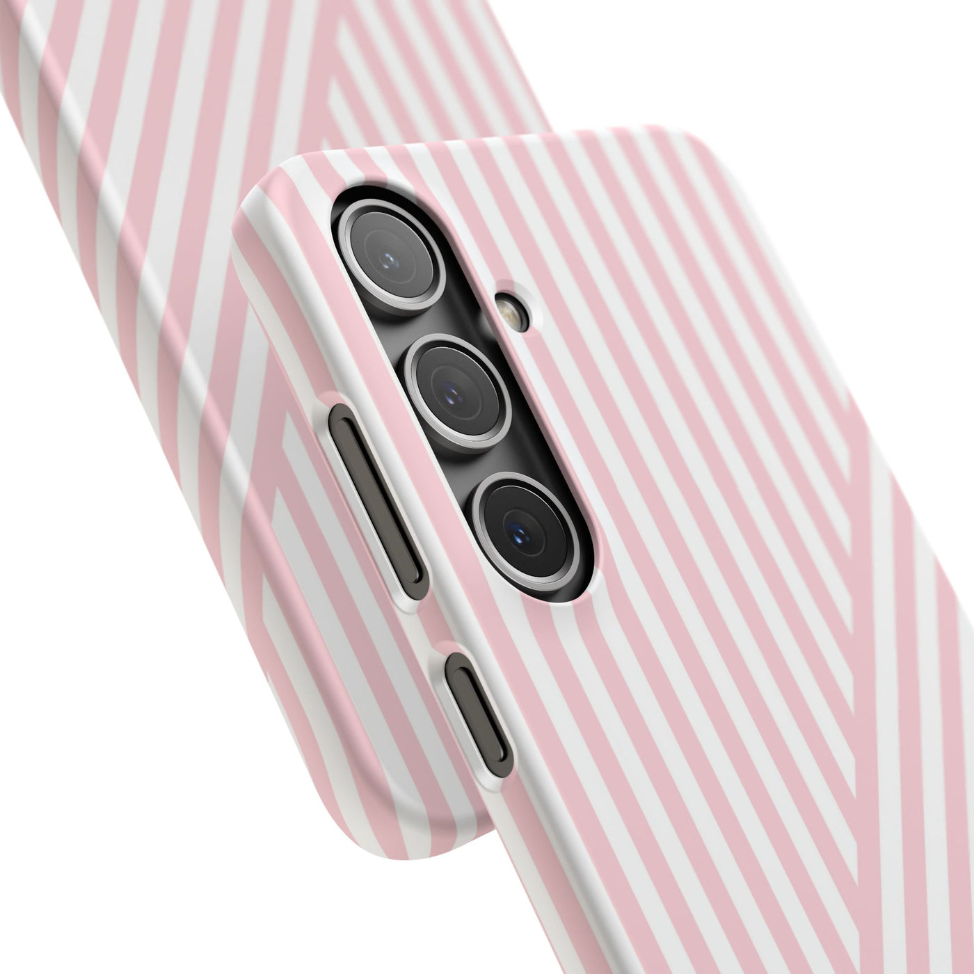 Aesthetic Sweet Pink Stripes Cute Phone Case Sleek Snap - For iPhone 17 Pro Max iPhone 16 Pro iPhone 15 Iphone 14 Plus 13 Pro 12 11 10 Gift