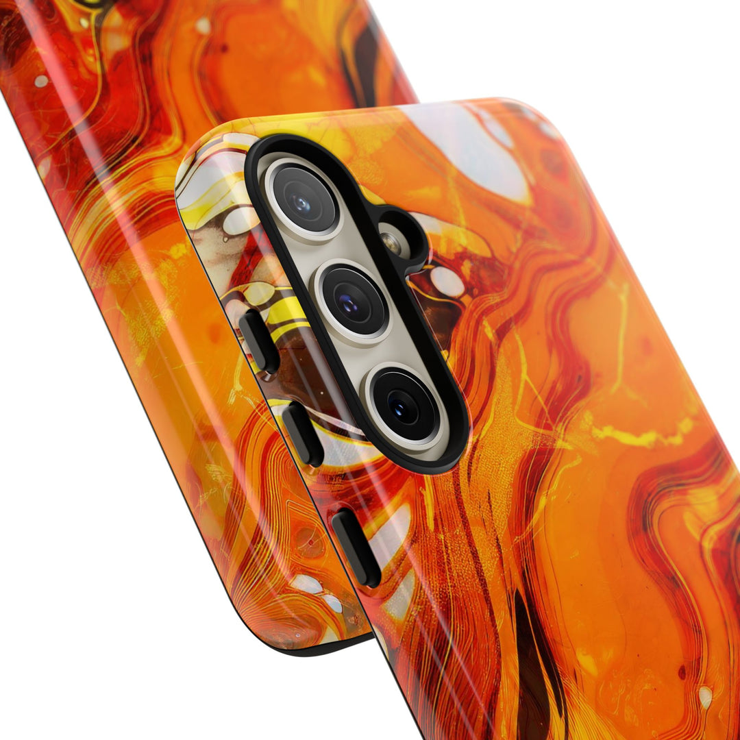 Impact Resistant, Fall Colors Marble, Cute Phone Cases for Samsung S24, S23, S22, S21, IPhone 15 pro Iphone 14 pro Iphone 13 IPhone 12 Iphone 11 - Studio40ParkLane
