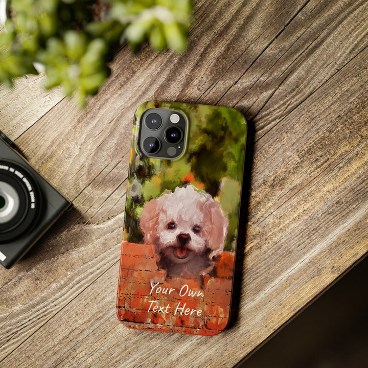 Slim Personalized Cute iPhone Cases - | iPhone 15 Case | iPhone 15 Pro Max Case, Iphone 14 Case, Iphone 14 Pro Max, Iphone 13, Bichon Frise Dog - Studio40ParkLane