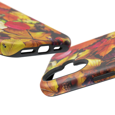 Aesthetic Tough Magsafe Fall Leaves Foliage Phone Case - For iPhone 17 Pro Max iPhone 16 Pro iPhone 15 Iphone 14 Plus 13 Pro 12 11 10 - Studio40ParkLane