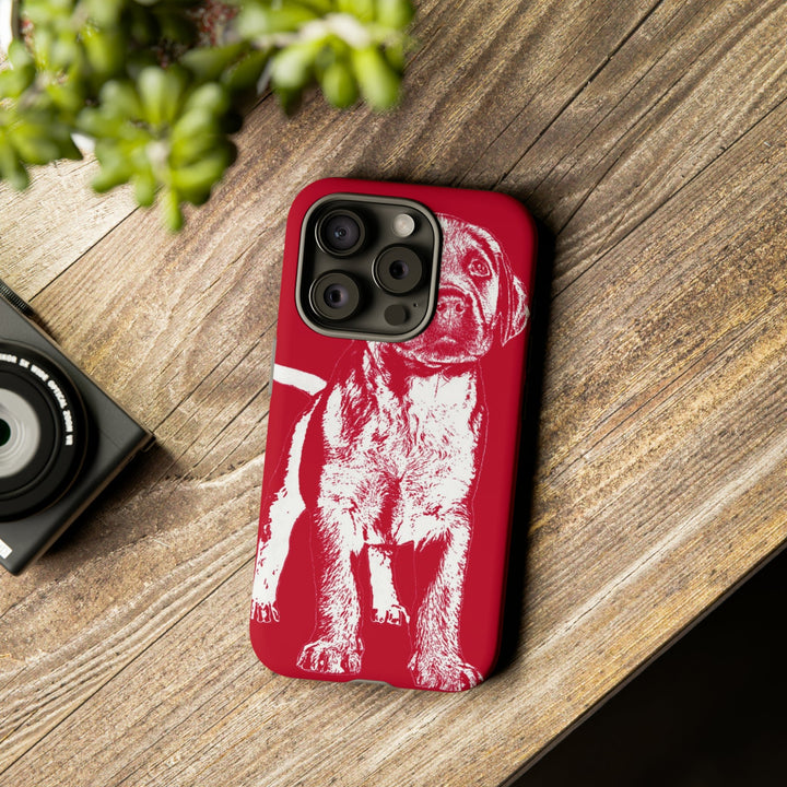 Cute IPhone Case | iPhone 15 Case | iPhone 15 Pro Max Case, Iphone 14 Case, Iphone 14 Pro Max Case IPhone Case for Dog Lovers, Puppy Dog Red - Studio40ParkLane