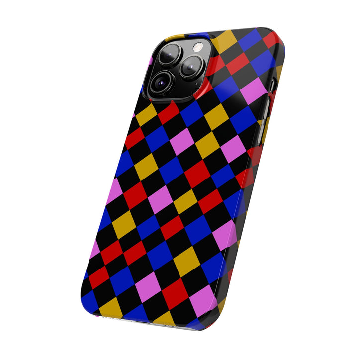 Slim Abstract Colorful Checkerboard Cute Phone Case for Iphone 17 - | iPhone 16 Pro Max Case | iPhone 15 Case Iphone 14 13 12 11 Gift for Her - Studio40ParkLane