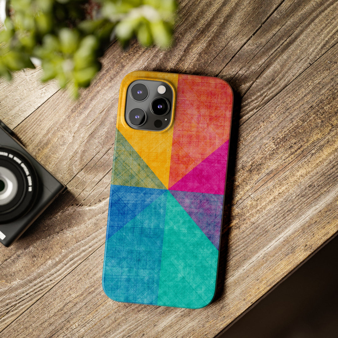 Slim Cute Phone Cases for Iphone | iPhone 15 Case | iPhone 15 Pro Max Case, Iphone 14, Iphone 14 Pro Max, Iphone 13, Abstract Colored Shapes - Studio40ParkLane