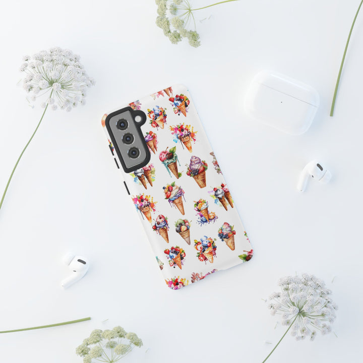 Impact Resistant, Summer Icecream, Cute Phone Cases for Samsung S24, S23, S22, S21, IPhone 15 pro, Iphone 14 pro, Iphone 13 IPhone 12, Iphone 11 - Studio40ParkLane