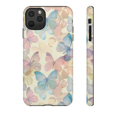 Cute Samsung Case | Cool Iphone Case | Summer Pastel Butterflies, Samsung S24, S23, S22, S21, IPhone 15 Case | Iphone 14 Case, Iphone 13 Case