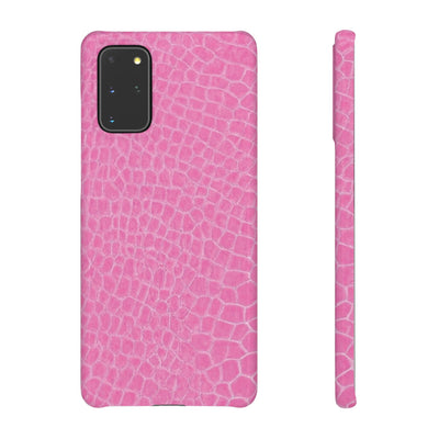 Snap Non Leather Pink Color Pattern Gift for Her Cute Phone Cases for Samsung Galaxy S24, S23, S22, S21, S20, Plus, Ultra, Iphone 16, 15, 14, Pro and Max - Studio40ParkLane