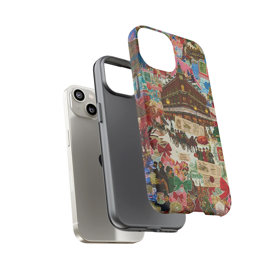 Aesthetic Tough London Coquette Collage Premium Phone Case - For iPhone 17 Pro Max iPhone 16 Pro iPhone 15 Iphone 14 Plus 13 Pro 12 11 10 XR - Studio40ParkLane
