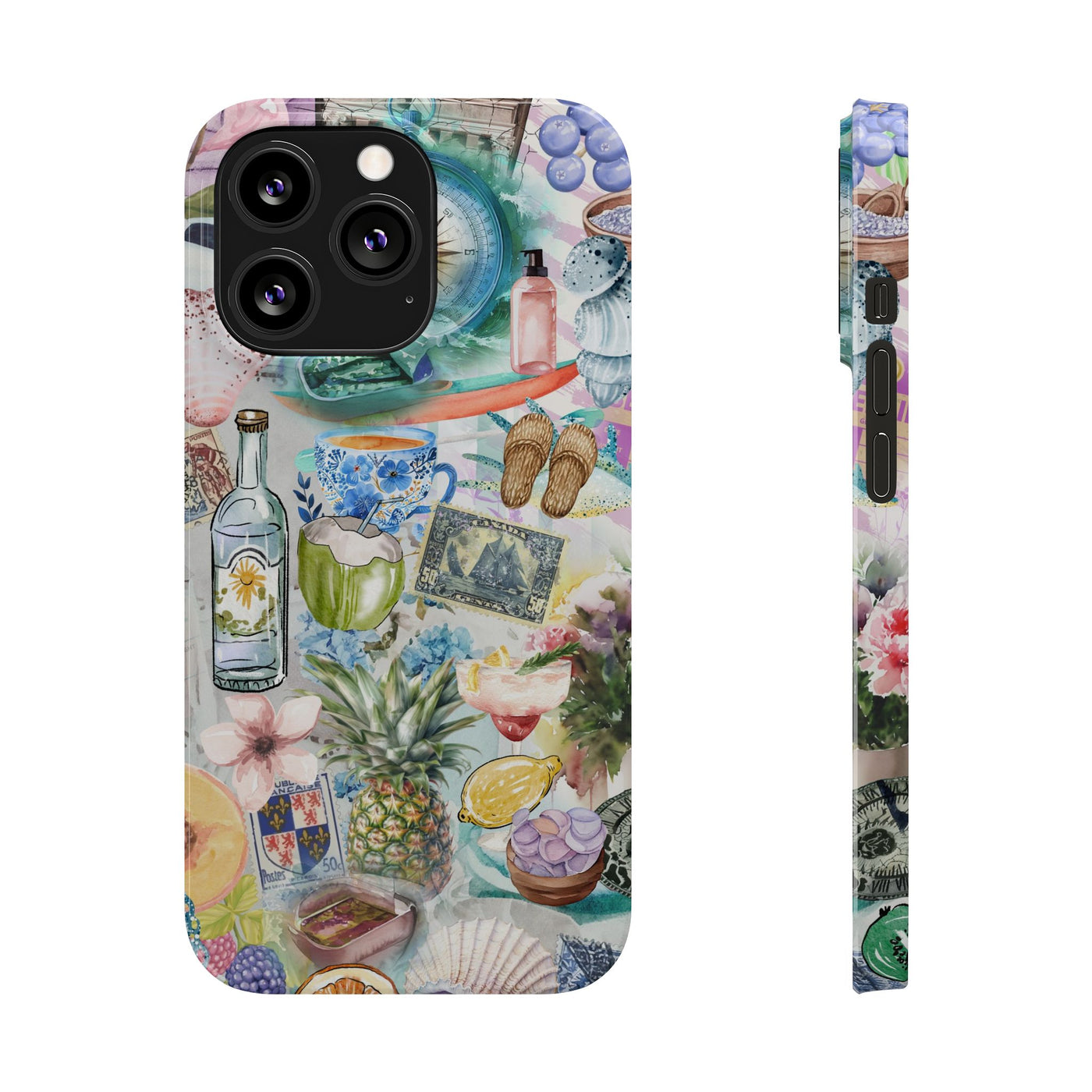 Slim Travel Coquette Collage Slim Cute Phone Cases for Iphone  | iPhone 15 Case | iPhone 15 Pro Max Case, Iphone 14, Iphone 14 Pro Max, Iphone 13