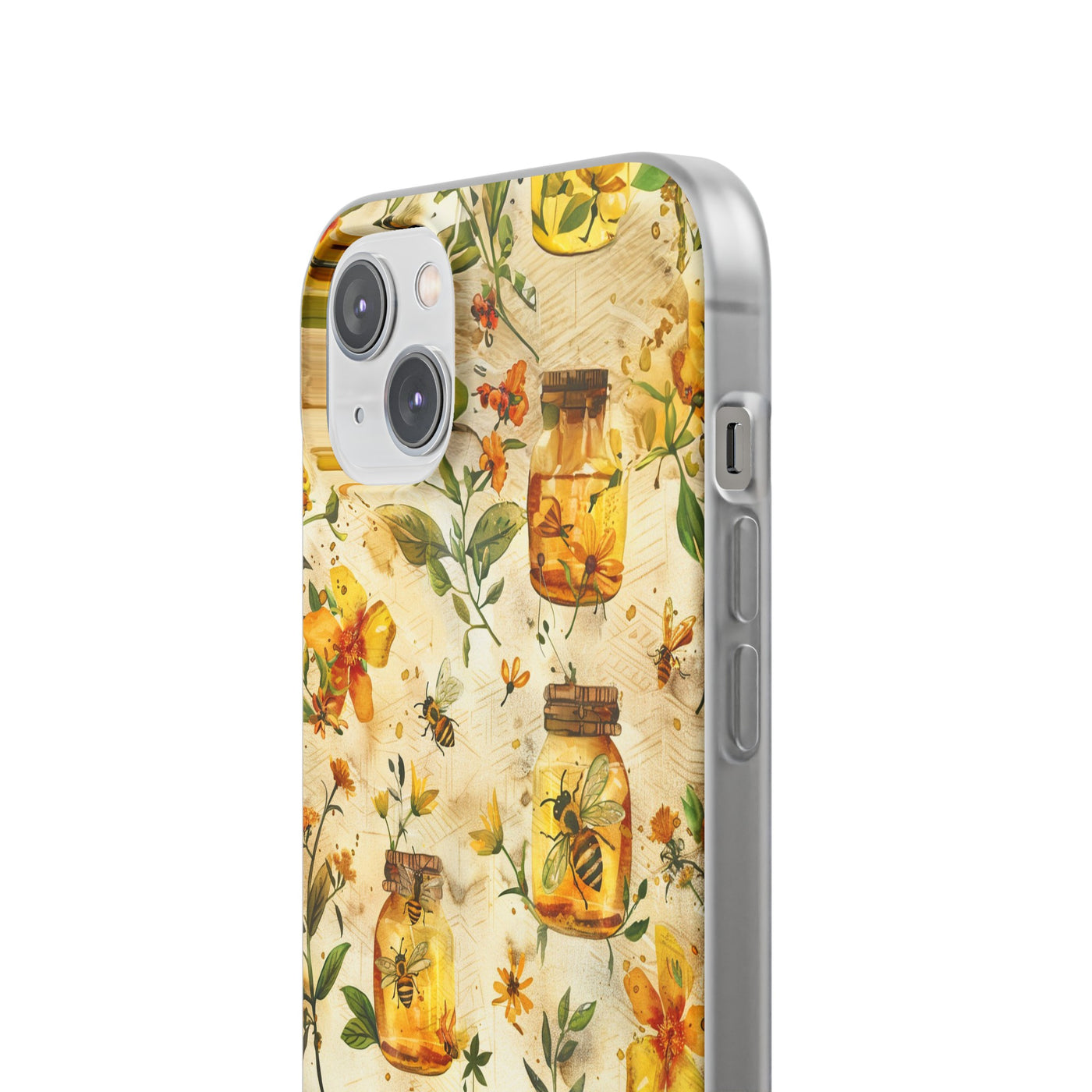 Cute Flexi Phone Cases, Honey Bees Yellow, Compatible with Samsung Galaxy S23, Samsung S22, Samsung S21, Samsung S20, Galaxy S20 Ultra