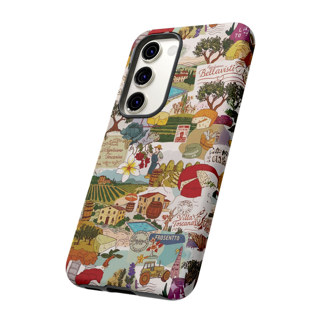 Italy Tuscany Coquette Collage Tough Premium Phone Case - For iPhone 17 Pro Max iPhone 16 Pro iPhone 15 Iphone 14 Plus 13 Pro 12 11 10 XR - Studio40ParkLane