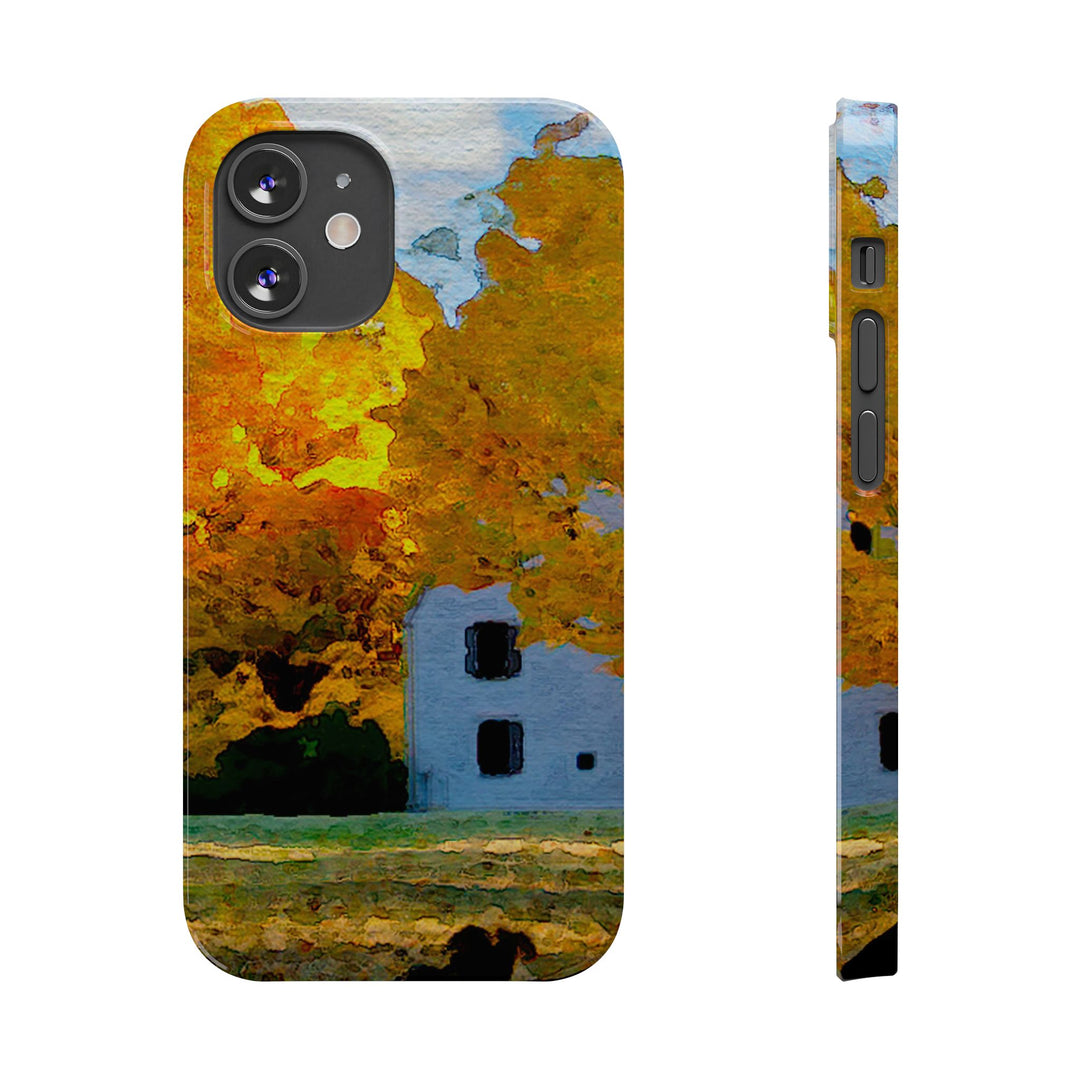 Slim Cute Phone Cases for Iphone - | iPhone 15 Case | iPhone 15 Pro Max Case, Iphone 14 Case, Iphone 14 Pro Max, Iphone 13, New England Fall Leaves - Studio40ParkLane