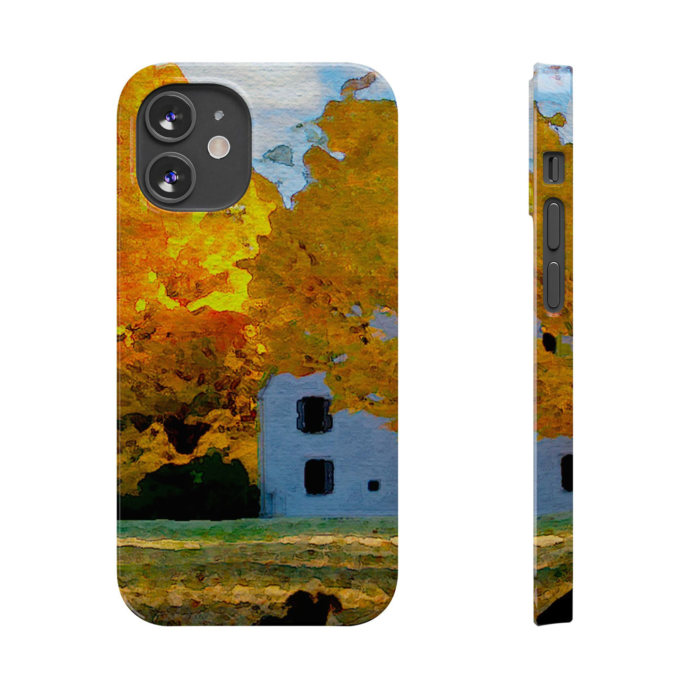 Slim Cute Phone Cases for Iphone - | iPhone 15 Case | iPhone 15 Pro Max Case, Iphone 14 Case, Iphone 14 Pro Max, Iphone 13, New England Fall Leaves