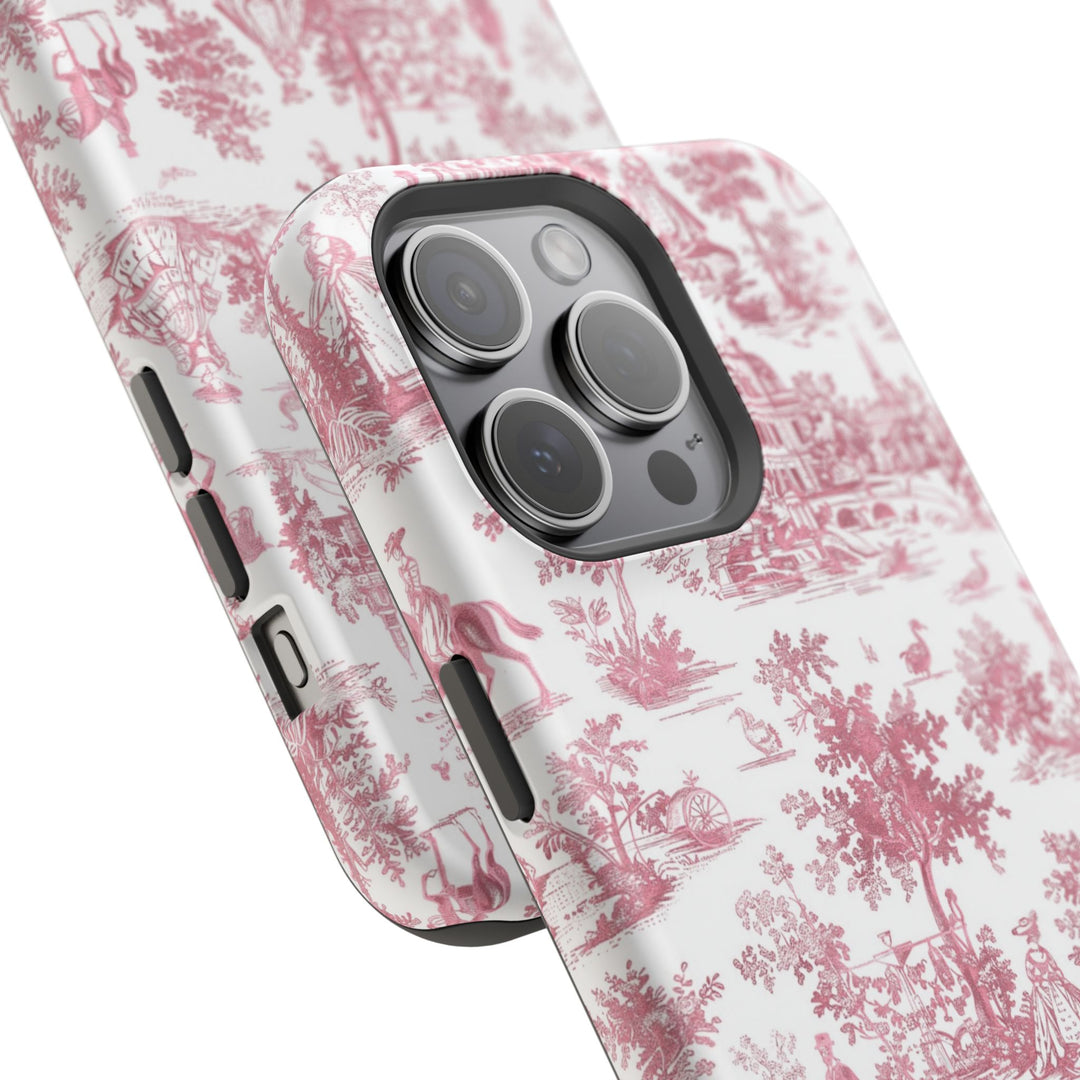 Magsafe French Toile Personalized Initial Custom Gift Cute Phone Cases for Iphone 16 Pro Max | iPhone 15, Pro Max Case, Iphone 14, 13, 12, 11, 10 - Studio40ParkLane