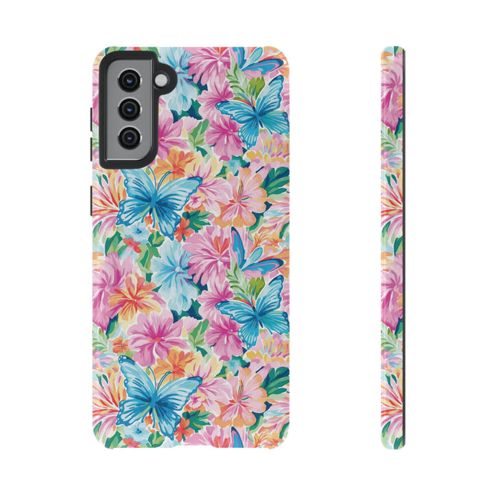 Premium Tough Butterflies Flowers Cute Phone Cases for Samsung S24, S23, S22, S21, S20, Plus and Ultra, Iphone 16 Pro Max,15, 14, 13, 12, 11, 10 - Studio40ParkLane